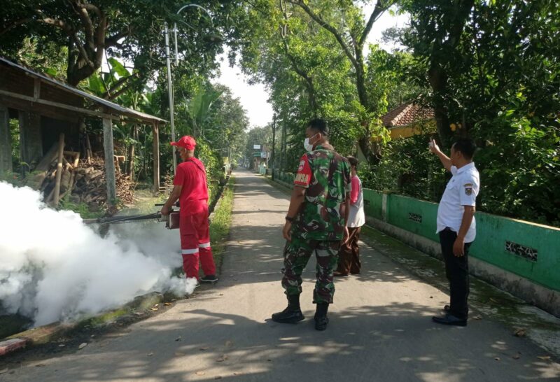 Cegah Penyakit Dbd Babinsa Banyudono Bantu Fogging Di Desa Bendan