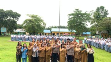 Polsek Kutalimbaru Lakukan Giat ‘Police GoTo School’ di sekolah, SMA Negeri 1 Kutalimbaru.