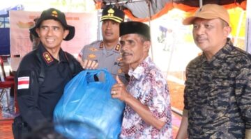 Kapolres Gayo Lues Bersama Forkopimda Sambut Kedatangan Kapolda Aceh Tinjau Pengungsi Banjir dan Longsor