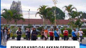 Pemkab Karo Galakkan Germas Melalui Senam Sehat Dan Cek Kesehatan Gratis
