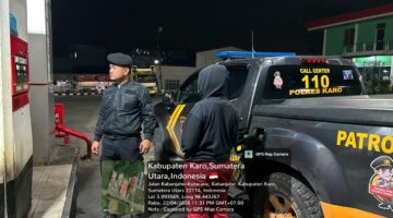 Patroli Malam Polres Karo, Situasi Kabanjahe Tetap Aman dan Kondusif