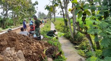 Sumber Air Dekat Mempermudah Satgas TMMD Reg ke-128 Kodim 0725/Sragen