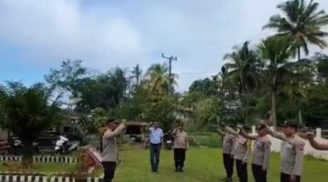 Unik dan Humanis, Polsek Munte Persilakan Warga Gunakan Halaman Mapolsek untuk Resepsi Pernikahan