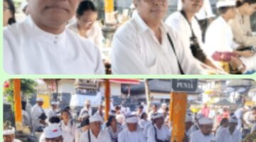 Penganyar Tuntas di Pura Besakih, AKDBA Buleleng Pererat Ikatan Spiritual dan Kekeluargaan