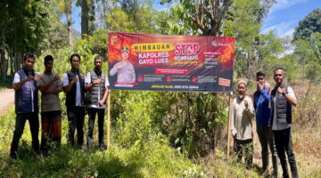 Antisipasi Karhutla, Polres Gayo Lues Sebar Imbauan di Titik Rawan