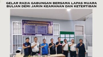 Lapas  IIB Muara Bulian kabupaten Melaksanakan Pengeledahan Di Setiap Blok hunian, Guna Perkuat Pengawasan Internal