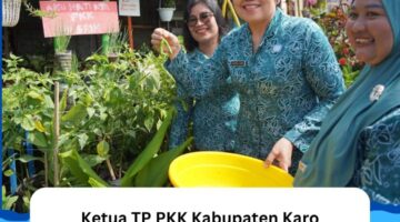 Ketua TP PKK Kabupaten Karo Beri Pembinaan Desa Percontohan “AKU HATINYA PKK” di Desa Temburun
