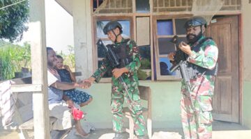Mempererat Kebersamaan Dengan Masyarakat di Perbatasan