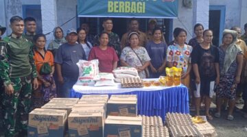 Indahnya Berbagi,Yonif Raider 100/ PS TNI AD.
