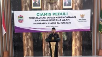 Baznas Kabupaten Ciamis Salurkan Bantuan Kebencanaan
