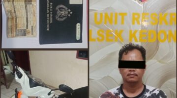 “Tekab 308 Presisi Polsek Kedondong Ringkus Residivis Kambuhan Spesialis Curanmor di Way Ratai”