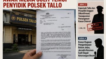 SP2HP Terbit Sejak Desember 2025, Progres Kasus di Polsek Tallo Dipertanyakan