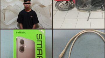 Manjat Tembok Kamar Mandi, Pencuri Ponsel di Way Khilau Berhasil Diringkus Tekab 308 Polsek Kedondong