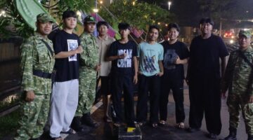 Patroli Gabungan Koramil 03/Ps.Rebo-Ciracas dan Komduk Perkuat Keamanan Wilayah Pasar Rebo