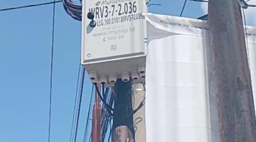 Diduga Kangkangi Aturan My Republik Pasang Tiang Internet Tanpa Izin di Kota Lubuk Linggau.