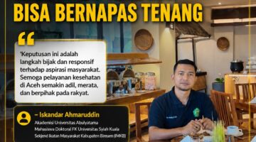 Pencabutan Pergub JKA Disambut Lega, Tenaga Kesehatan dan Masyarakat Aceh Kini Bisa Bernapas Tenang