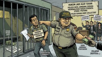 Hukum Jadi Alat Tekan: Polsek Kota Jombang Diduga Kriminalisasi Kasus Perdata Utang-Piutang