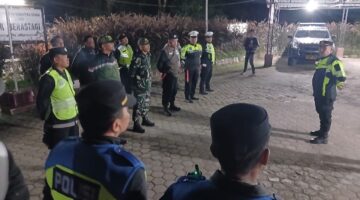 Polsek Berastagi Gelar Patroli Gabungan Pasca Blackout, Antisipasi Kriminal, Tawuran dan Balap Liar