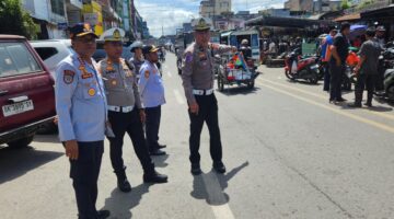Polres Karo dan Dishub Gelar Penertiban Parkir di Pusat Kota Kabanjahe