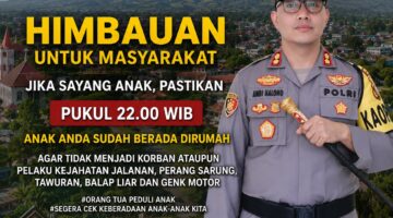 Polres Karo Imbau Orang Tua Tingkatkan Pengawas Anak Pada Malam Hari