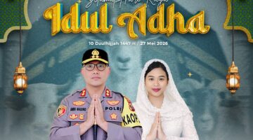 Kepala Kepolisian Resor Karo Beserta Staf dan Bhayangkari Mengucapkan Selamat Hari Raya Idul Adha 1447 Hijriah Yang Jatuh Pada Tanggal 10 Dzulhijjah 1447 H / 27 Mei 2026.