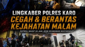 Sehari Dibentuk, Tim Lingkaber Polres Karo Gagalkan Tawuran dan Ungkap Dugaan Judi Serta Narkoba