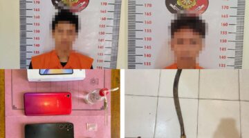 Dua Remaja Pembobol Rumah di Candipuro Ditangkap, Polisi Temukan Bong dan Sajam