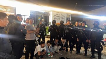 Tim Lingkaber Polres Karo Kembali Gagalkan Tawuran Antar Desa, Amankan Pemuda Bersenjata Tajam