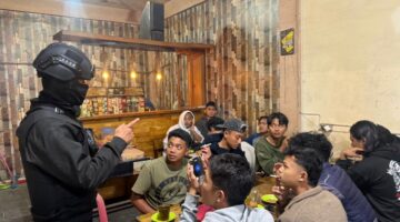 Lingkaber Maksimalkan Pencegahan Kejahatan Malam, Bubarkan Kerumunan Remaja di Sejumlah Titik Kota Kabanjahe
