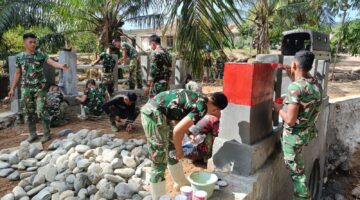 Kodim 0205/TK Rampungkan Pembangunan Jembatan Aramco Penghubung Desa Lau Garut–Mardingding