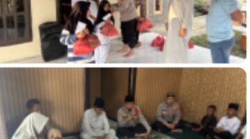 Polsek KSKP Bakauheni Gelar Pengajian dan Santuni Anak Yatim Piatu