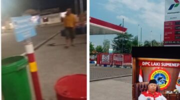 MERASA KEBAL HUKUM : Tangkap Oknum Laskar Anti Korupsi Indonesia ( LAKI ) Mengaku Humas Di SPBU Kalianget Bekingi Mafia BBM Jenis Solar