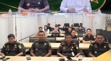 Kajari Karo Ikuti Pengarahan Virtual dari Kajati Sumut Terkait Evaluasi Kinerja