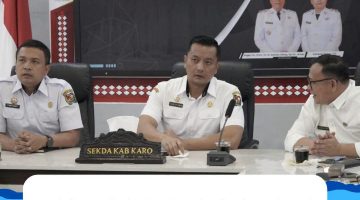 Pemkab Karo Ikuti Rakornis Optimalisasi Rantai Pasok DPSP Danau Toba Secara Daring