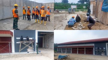 Babinsa Kawal Pembangunan Koperasi Desa Merah Putih di Desa Pisang, Progres Capai 80 Persen
