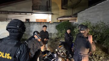 Cegah Balap Liar dan Gangguan Kamtibmas, Tim LINGKABER Polres Karo Amankan Dua Sepeda Motor Berknalpot Brong