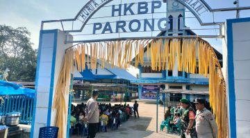 600 Jemaat Padati HKBP Parongil, Peresmian Sopo Godang Dikawal Ketat Babinsa dan Bhabinkamtibmas