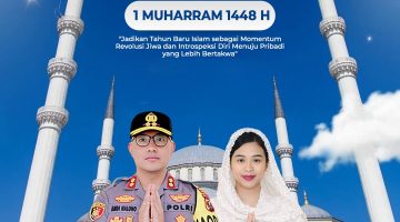 Kapolres Karo Beserta Staf dan Bhayangkari Ucapkan Selamat Tahun Baru Islam 1448 Hijriah
