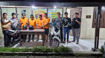 Sindikat Curanmor Antar Wilayah Dibongkar, Empat Pelaku Ditangkap Unit Reskrim Polsek Berastagi