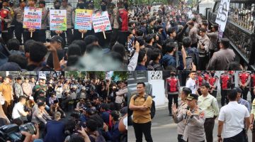 Kapolrestabes Medan Arahkan Personel Tetap Humanis dalam Pengamanan Aksi KBMN di DPRD Sumut
