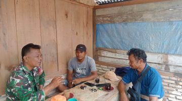 Sertu S. Boangmanalu Manfaatkan Momen Ngopi untuk Mendengar Aspirasi Warga