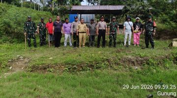 Polsek Tigabinanga Dukung Gerakan Penanaman Pohon Serentak Kodam I/Bukit Barisan