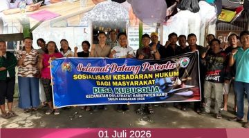 Tingkatkan Kualitas Tata Kelola, Kecamatan Dolat Rayat Gelar Sosialisasi Kapasitas Aparatur dan Kesadaran Hukum Desa