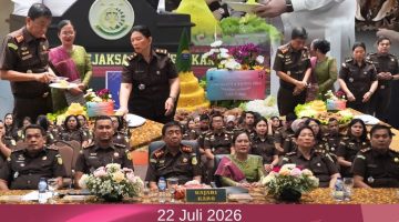 Kejari Karo Ikuti Syukuran HBA Ke-66 Secara Virtual, Tegaskan Komitmen Penegakan Hukum Humanis dan Berintegritas