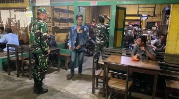 Tingkatkan Kamtibmas, Koramil 08/TB Gandeng Masyarakat Gelar Patroli Kolaborasi di Tigabinanga