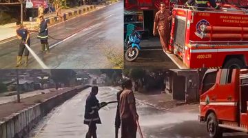 Kades Bakauheni Soroti Tanggung Jawab Driver Tangki Usai Tumpahan Solar di Jalintim