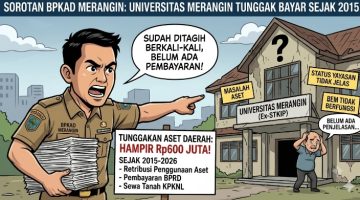 TUNGGAK RP600 JUTA KE KAS DAERAH SEJAK 2015, UNIVERSITAS MERANGIN DISOROT BPKAD
