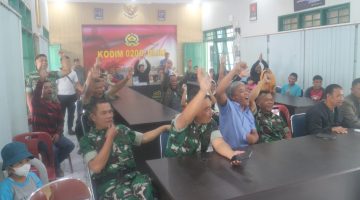 Gol Extra Time Argentina Pecahkan Suasana Nobar di Kodim 0206/Dairi, Komsos TNI-Rakyat Semakin Solid