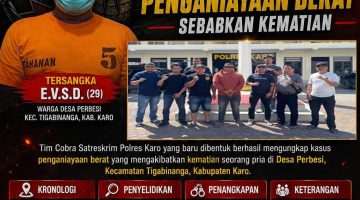 Bentuk Tim Cobra, Kasat Reskrim Baru Polres Karo Pimpin Ungkap Kasus Menonojol Penganiayaan Berat Sebabkan Kematian