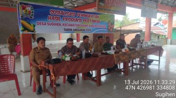 Polsek Juhar Dukung Peningkatan Hasil Produksi Pertanian, Bhabinkamtibmas Sampaikan Pesan Kamtibmas